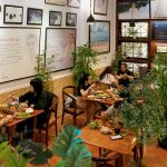 không gian buổi chiều tại nhà hàng chay Phương Mai tân định quận 1 tphcm sài gòn