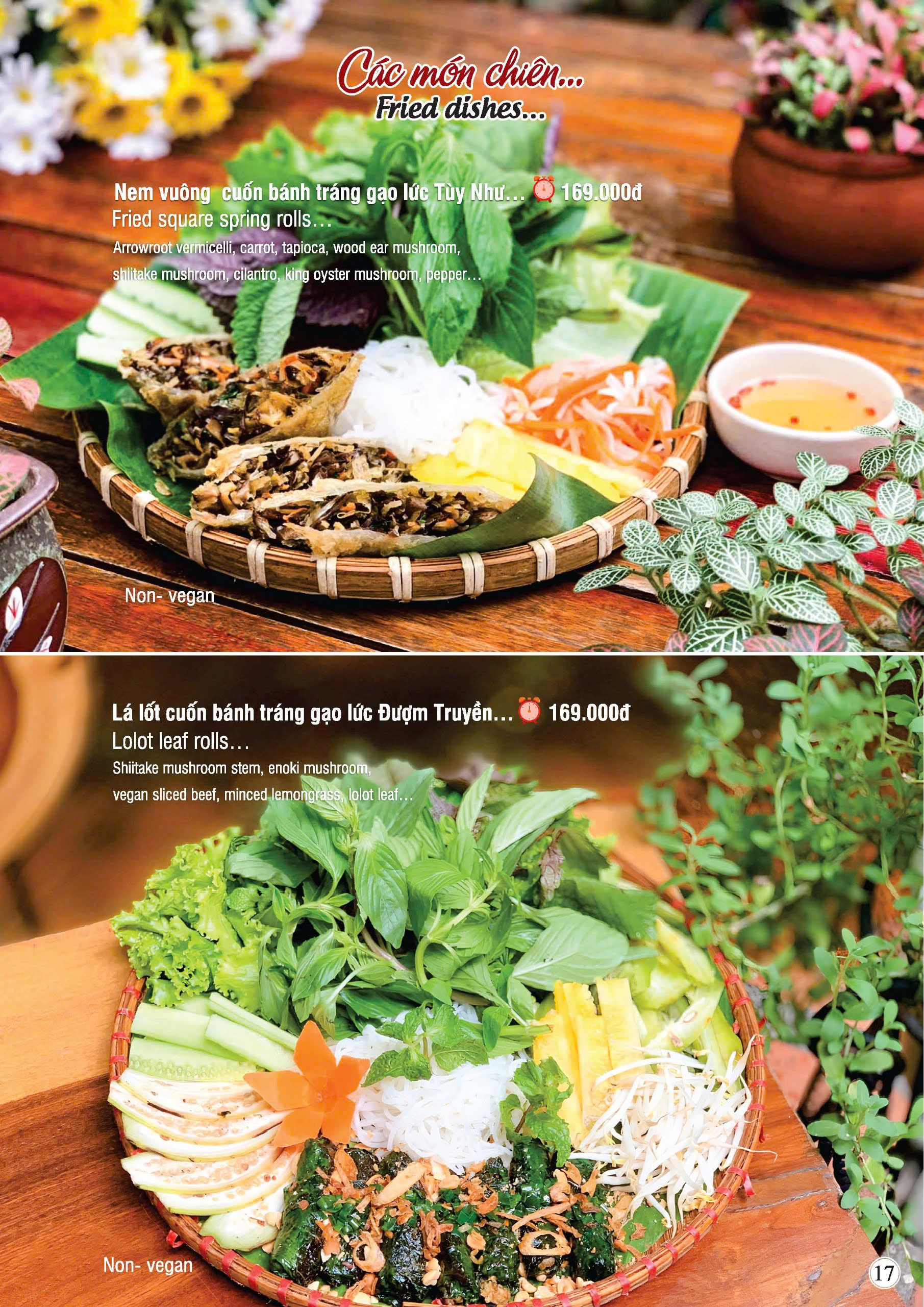 Hình ảnh các món chiên chay tại Nhà hàng chay Phương Mai kèm thông tin chi tiết và giá bán