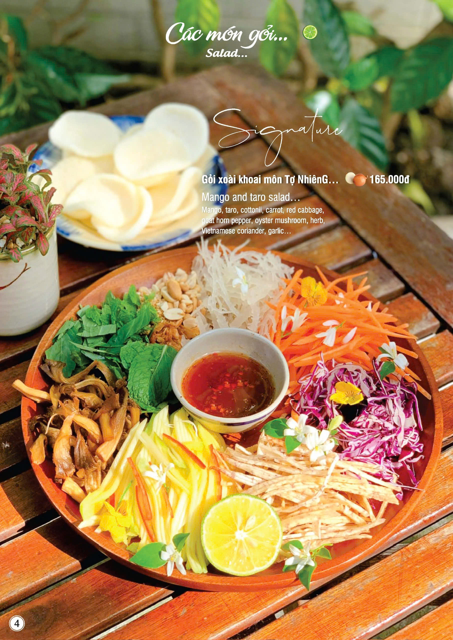 Hình ảnh các món gỏi chay tại Nhà hàng chay Phương Mai kèm thông tin chi tiết và giá món